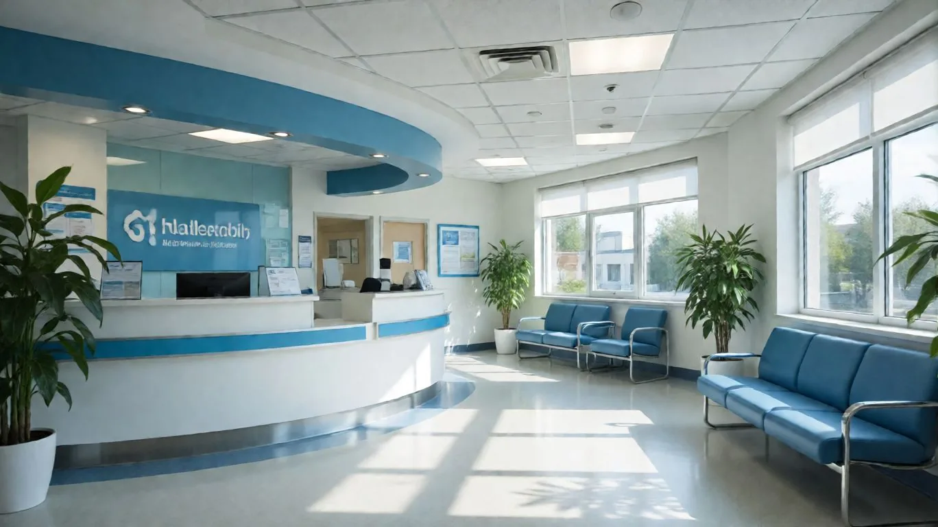 Intérieur lumineux d’une clinique médicale fraîchement entretenue