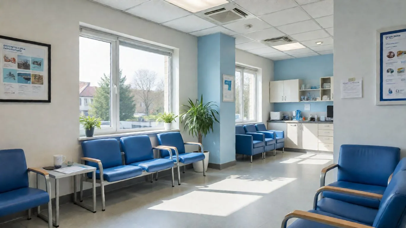 Salle d’attente d’une clinique médicale familiale