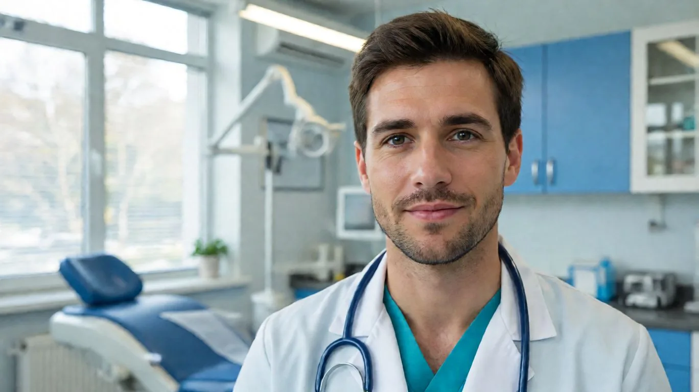 Portrait d’un vétérinaire dans une clinique vétérinaire