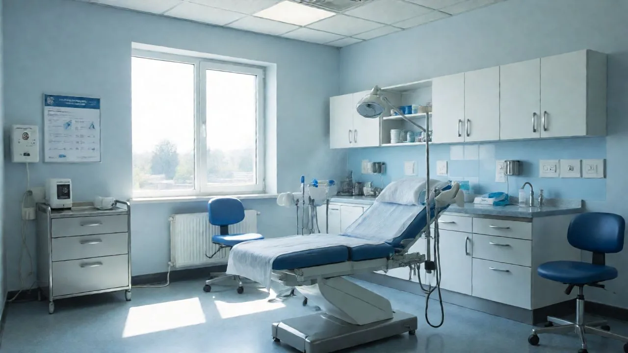 Deep disinfection of a treatment room