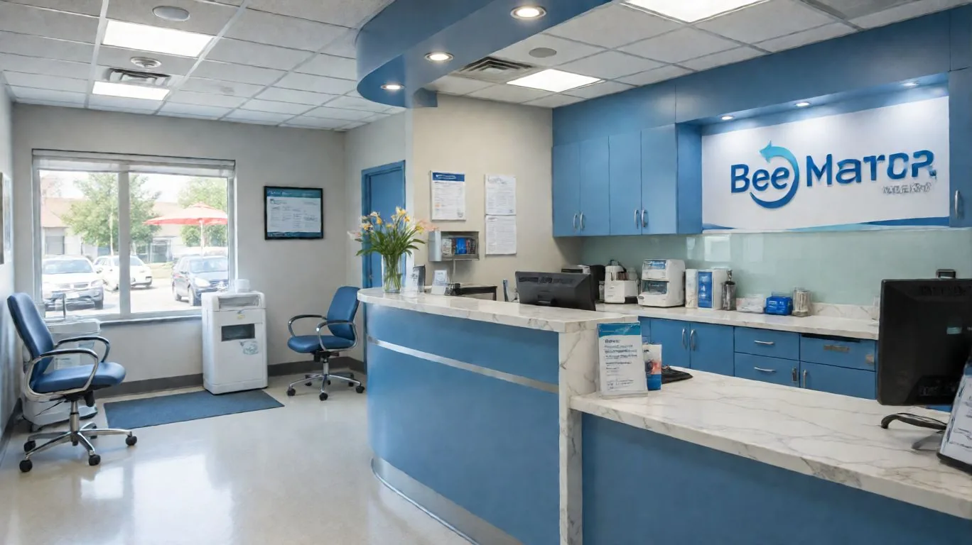 Medical clinic reception after a deep clean